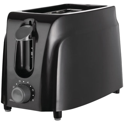 2-Slice Black Toaster with Cool-Touch Exterior - Super Arbor