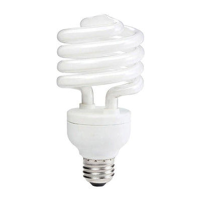 100-Watt Equivalent T3 A-Line Spiral CFL Light Bulb Warm White (3500K) - Super Arbor