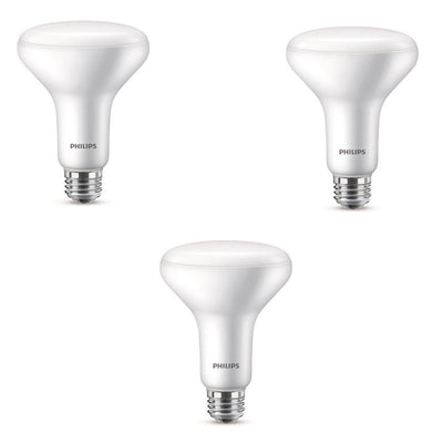Philips 65-Watt Equivalent with Warm Glow BR30 Dimmable LED ENERGY STAR Light Bulb, Soft White (12-Pack) - Super Arbor