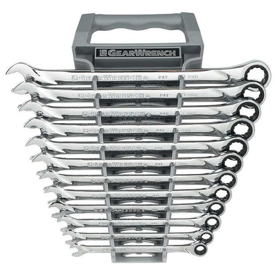 Metric XL Combination Ratcheting Wrench Set (12-Piece) - Super Arbor