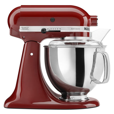 Artisan 5 Qt. 10-Speed Gloss Cinnamon Stand Mixer with Flat Beater, Wire Whip and Dough Hook Attachments - Super Arbor