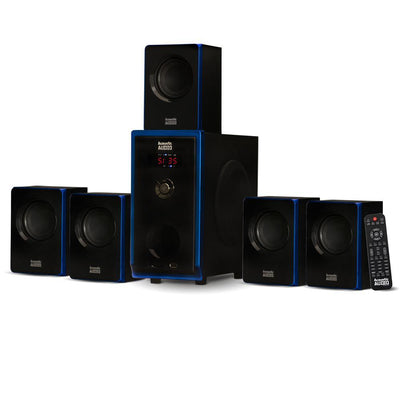 Bluetooth 5.1 Multimedia 6 Speaker Surround Sound Home Theater Speaker System - Super Arbor