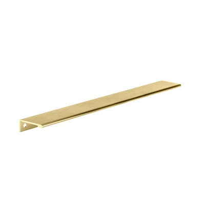 7-9/16 in. or 16-3/8 in. (192 mm or 416 mm) Satin Gold Contemporary Drawer Edge Pull - Super Arbor