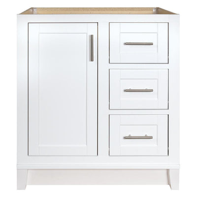 Kinghurst 30 in. W x 21 in. D x 33.5 in. H Bathroom Vanity Cabinet Only in White - Super Arbor