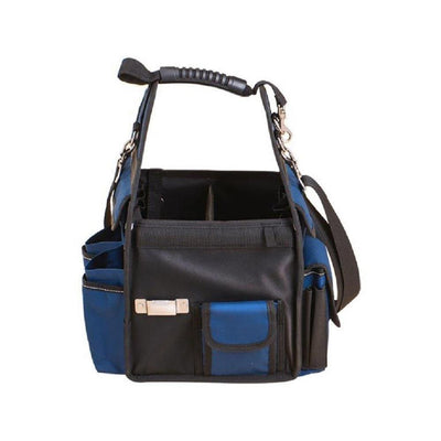 10 in. Open Electric Tool Bag in Black and Blue - Super Arbor