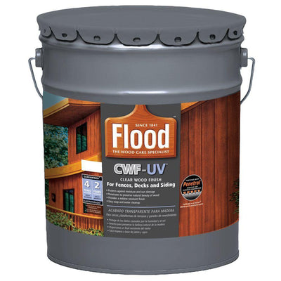Flood 5 gal. Clear CWF-UV Exterior Wood Finish - Super Arbor