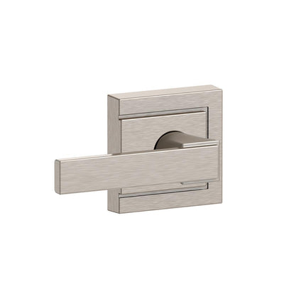 Northbrook Satin Nickel Passage Hall/Closet Door Lever with Upland Trim - Super Arbor