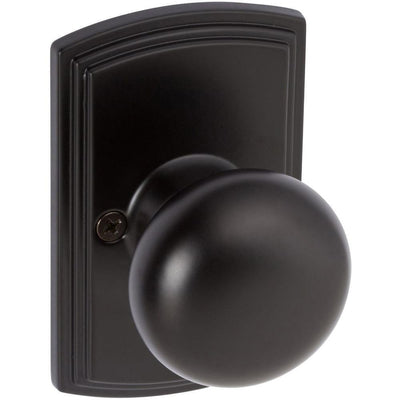 Italian Collection Santo Black Dummy Door Knob - Super Arbor