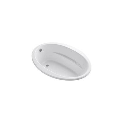 Sunward 5 ft. Reversible Drain Acrylic Soaking Tub in White - Super Arbor