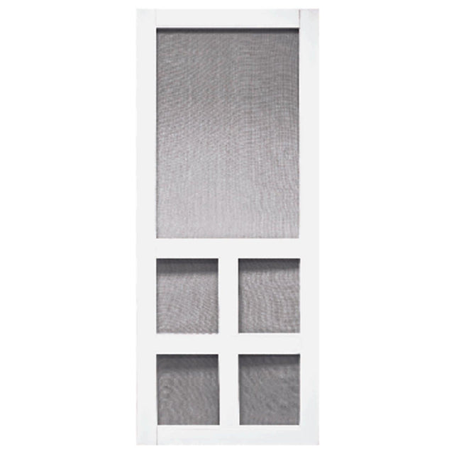 Precision 80 in. H X 36 in. W Vermont White Vinyl/Wood Screen Door