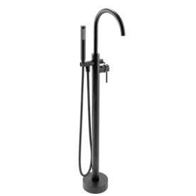 AKDY 46-in Black 2-Handle Residential Freestanding Bathtub Faucet with Hand Shower - Super Arbor