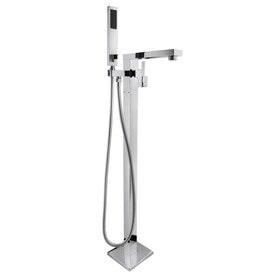 AKDY 34.85-in Chrome 2-Handle Residential Freestanding Bathtub Faucet with Hand Shower - Super Arbor