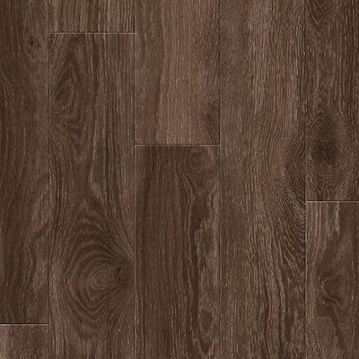 Project Source Woodfin Oak 7.59-in W x 4.23-ft L Embossed Wood Plank Laminate Flooring