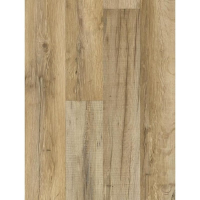 Style Selections Tavern Oak 7.59-in W x 4.23-ft L Embossed Wood Plank Laminate Flooring