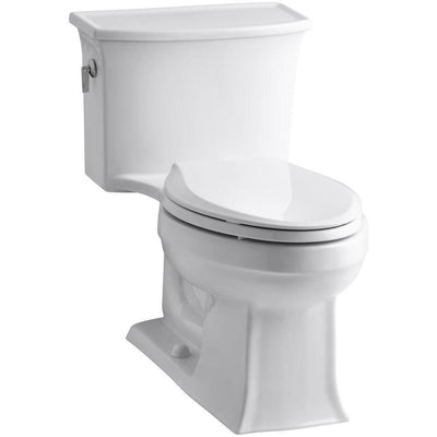 Archer 1-piece 1.28 GPF Single Flush Elongated Toilet in White - Super Arbor