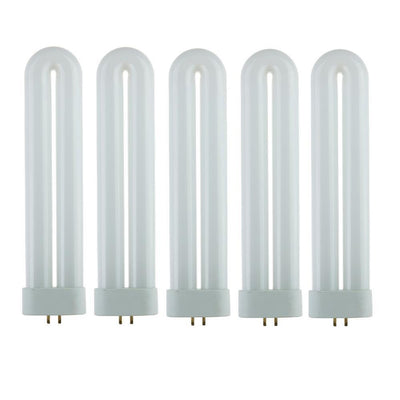 15-Watt T6 U-Bent Ful Twin Tube Plugin CFL Light Bulb Black Light (5-Pack) - Super Arbor