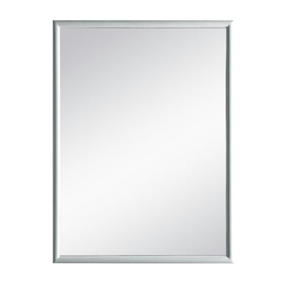 24.00 in. W x 32.00 in. H Framed Rectangular  Bathroom Vanity Mirror in Dove Grey - Super Arbor