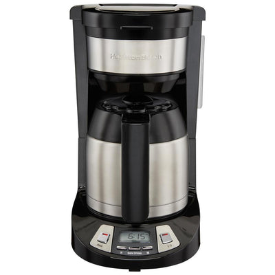 8-Cup Black Programmable Coffee Maker with Thermal Carafe - Super Arbor