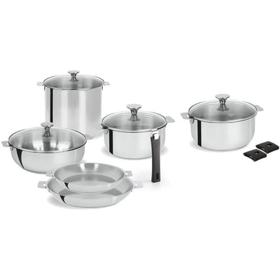 Tulipe 13-Piece Stainless Steel Cookware Set - Super Arbor