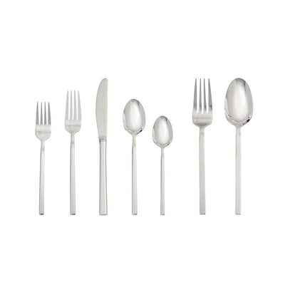 SS Theo Flatware 42-Piece Place Setting, Boxed (Service for 8) - Super Arbor