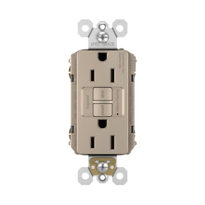 radiant 15 Amp 125 Volt Tamper Resistant Self-Test GFCI Duplex Outlet, Nickel - Super Arbor