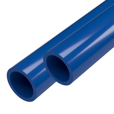 1 in. x 5 ft. Furniture Grade Schedule 40 PVC Pipe in Blue (2-Pack) - Super Arbor