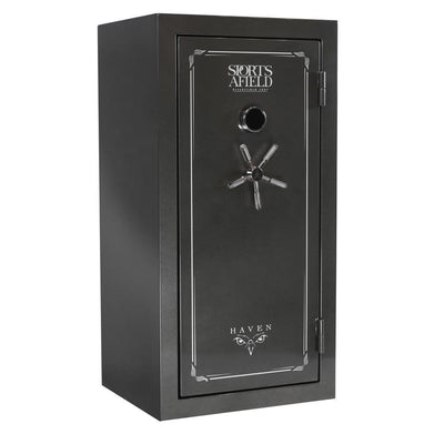 Haven Series 36 + 6-Gun Fire/Waterproof Safe with Print Guard Technology and Illuminated E-Lock - Super Arbor