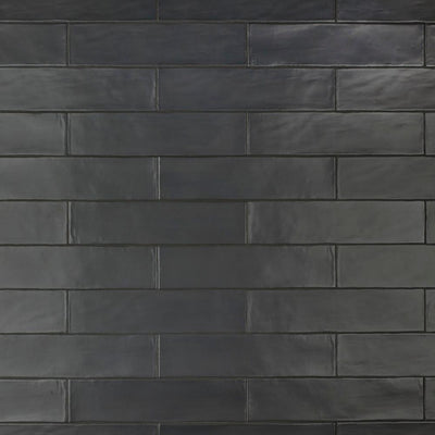 Merola Tile Chester Matte Nero 3 in. x 12 in. Ceramic Wall Subway Tile (5.93 sq. ft. / Case) - Super Arbor