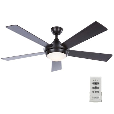Fanimation Studio Collection Aire Drop 52-in Antique Bronze LED Indoor Ceiling Fan with Light Kit and Remote (5-Blade)