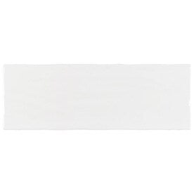 Boutique Ceramic Boutique Crafted White 5x14 5-in x 14-in Ceramic Wall Tile (Common: 5-in x 14-in; Actual: 4.84-in x 13.78-in) - Super Arbor