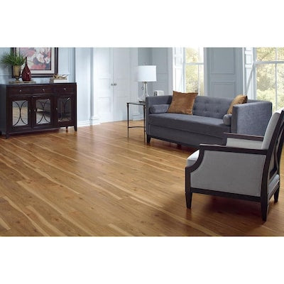 Lawrenceville Hickory 8.03-in W x 3.96-ft L Smooth Wood Plank Laminate Flooring