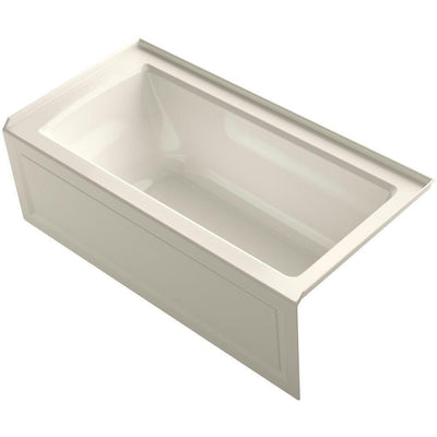 Archer 5 ft. Right Drain Soaking Tub in Biscuit - Super Arbor