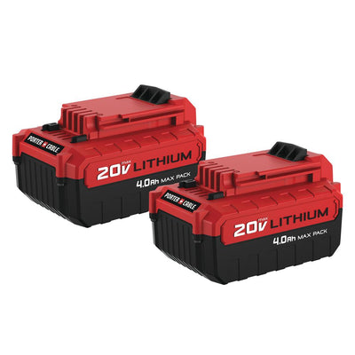 20-Volt MAX 4.0 Ah Lithium-Ion Battery Pack (2-Pack) - Super Arbor