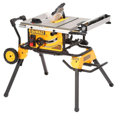 15 Amp Corded 10 in. Job Site Table Saw with Rolling Stand - Super Arbor