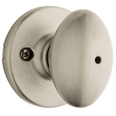 Aliso Satin Nickel Privacy Bed/Bath Door Knob - Super Arbor