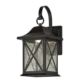 Allen + roth 8.9-in H Black Dark Sky LED Outdoor Wall Light - Hardwarestore Delivery