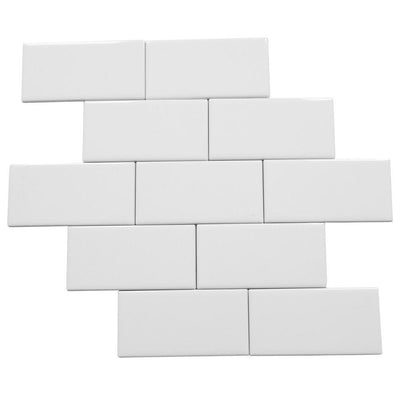 Daltile Rittenhouse Square 3 in. x 6 in. Ceramic Arctic White Subway Tile (12.5 sq. ft. / case) - Super Arbor