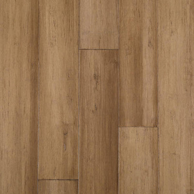 Home Decorators Collection Hand Scraped Strand Woven Almond 1/2 in. T x 5-1/8 in. W x 72-7/8 in. L Solid Bamboo Flooring (25.88 sq. ft. / case) - Super Arbor
