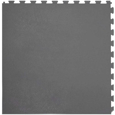 Perfection Floor Tile 6-Piece 20-in x 20-in Dark Gray Leather Garage Floor Tile