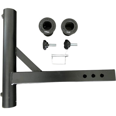 MaxxHaul Hitch Mount Flagpole Holder with 2 Anti-Wobble Screws for 2 in. Receiver - Super Arbor