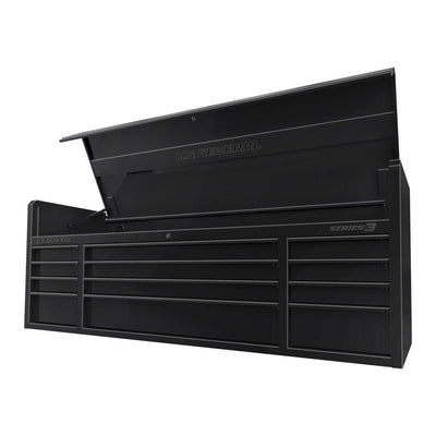 U.S. GENERAL 72 in. x 22 in. Triple Bank Top Chest, Series 3, Black - Super Arbor