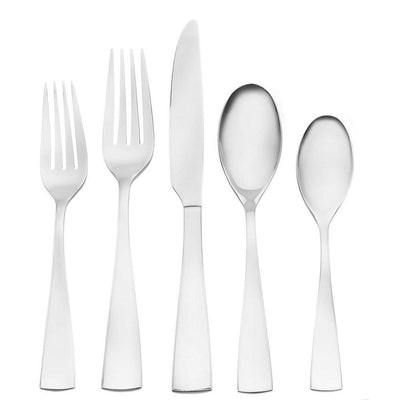 Grayson 20-Piece Silver 18/0 Stainless Steel Flatware Set (Service for 4) - Super Arbor