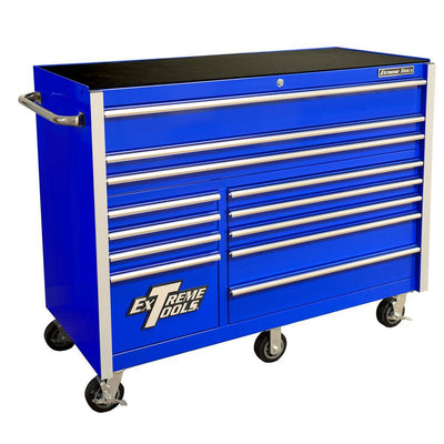 THD Series 55 in. 12-Drawer Roller Cabinet Tool Chest in Blue - Super Arbor