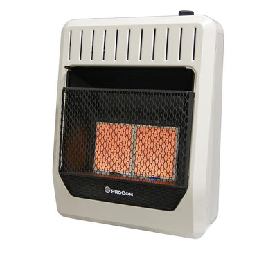 20000 BTU Ventless Dual Fuel Radiant Heater with Thermostat Control - Super Arbor