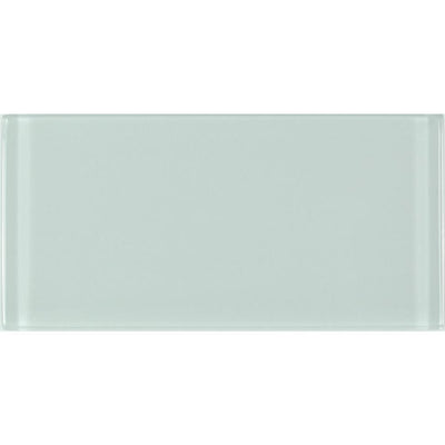 ABOLOS Metro Arctic Blue Subway 3 in. x 6 in. Glossy Glass Wall Tile (10 sq. ft. / case) - Super Arbor