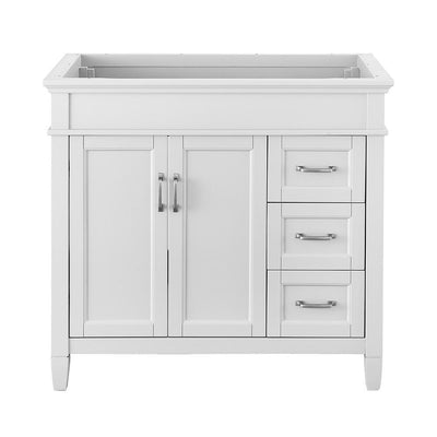 Ashburn 36 in. W x 21.75 in. D Vanity Cabinet in White - Super Arbor