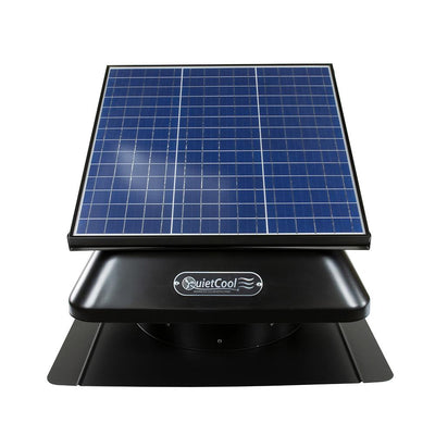40-Watt Hybrid Solar/Electric Powered Roof Mount Attic Fan with Included Inverter - Super Arbor
