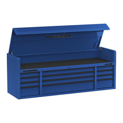 U.S. GENERAL 72 in. x 22 in. Triple Bank Top Chest, Series 3, Blue - Super Arbor