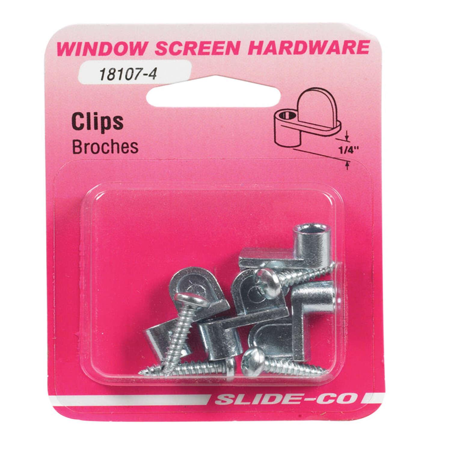 Prime-Line Mill Die Cast Screen Clip For 1/4 inch 4 pk – Super Arbor