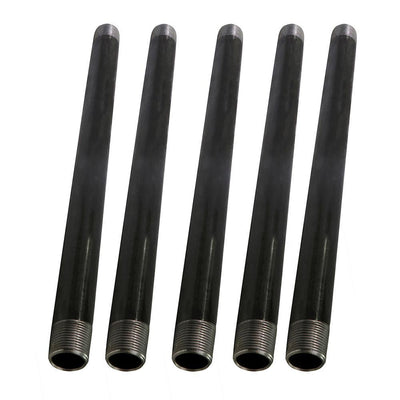 1 in. x 18 in. Black Steel Pipe (5-Pack) - Super Arbor